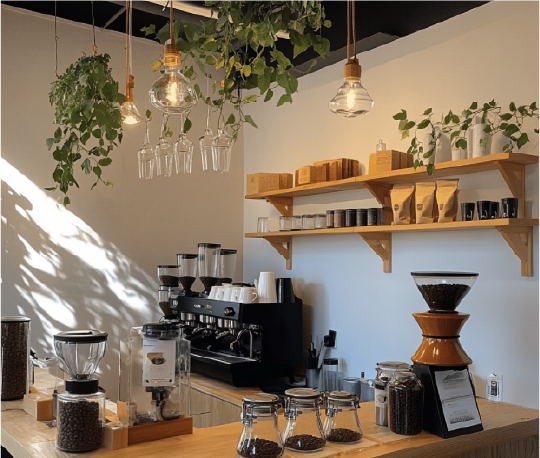 咖啡店內景圖片